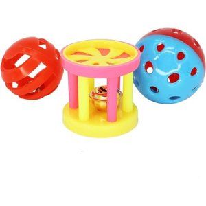 BirdToys 1195Play Three BallsBell Jingle Budgie Finch Parakeet Lovebird Parrolet